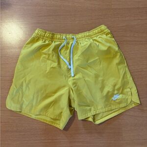 Nike Yellow Sports Shorts